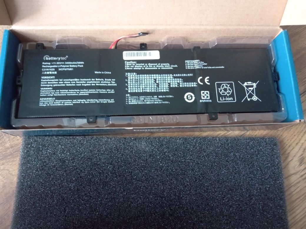 Batterytec Bateria do ASUS C31N1620, ASUS ZenBook UX430 UX430U UX430UA