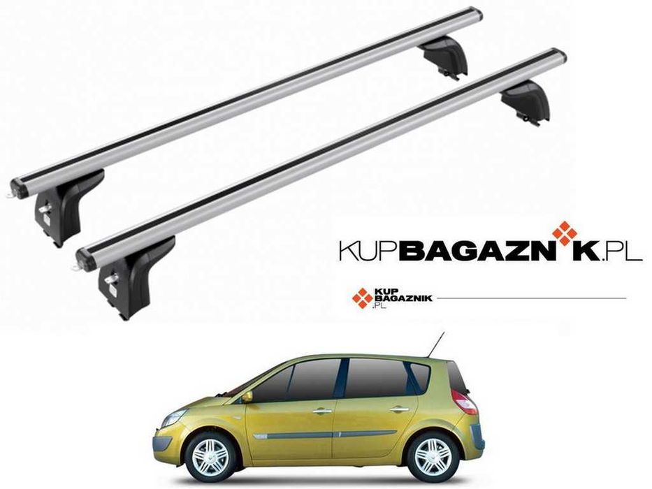 Bagażnik Dachowy Renault SCENIC 2 II 2003 do 2008 bazowy relingi belki