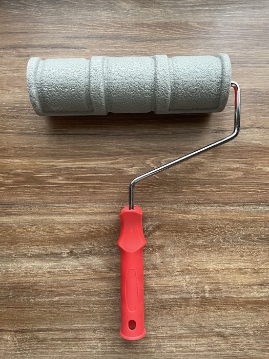 Валик для декору структурний гумовий 230мм малюнок "Цегла"