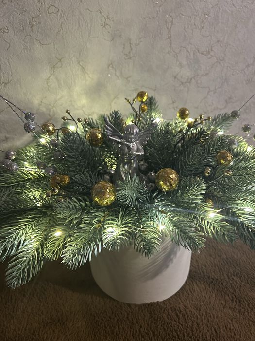 Новорічний букет з підсвіткою