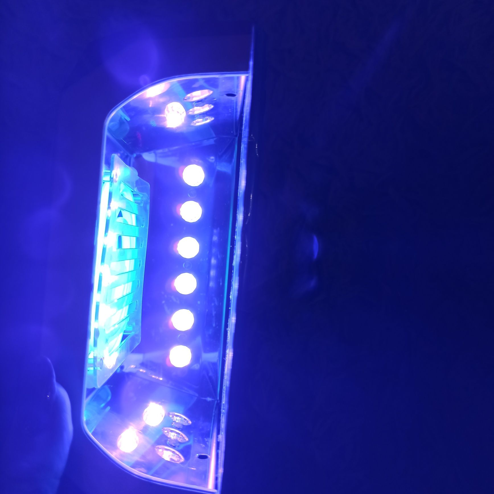 Lampa uv led Diamond 36W złota