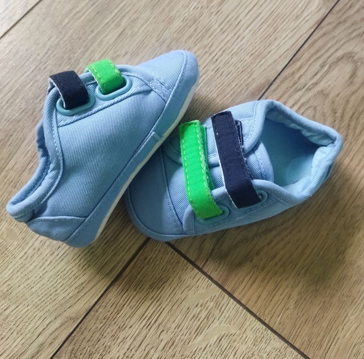 Jak NOWE buciki trampki niechodki niemowlęce dla chłopca 17/18 11cm