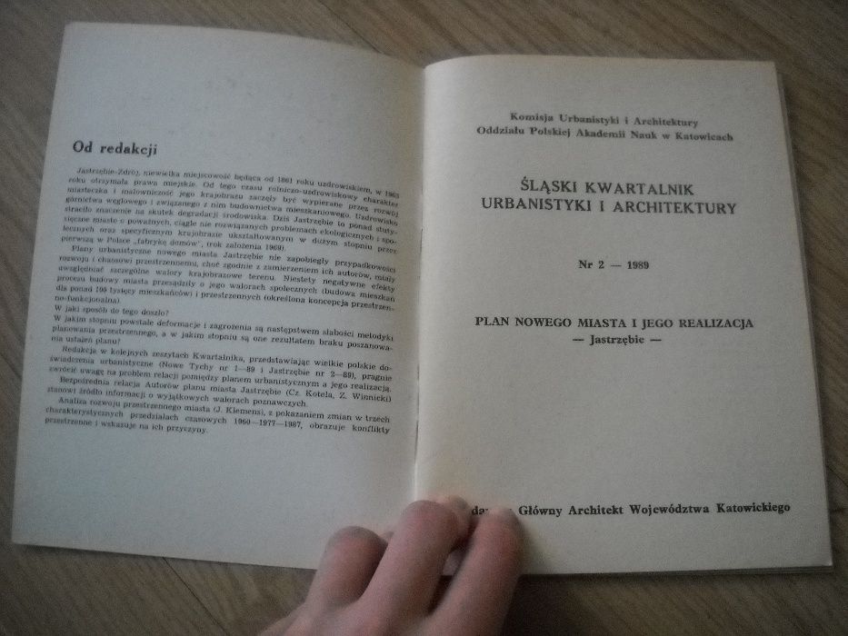 "Śląski Kwartalnik Urbanistyki i Architektury" nr.2 1989 4 sztuki NOWE