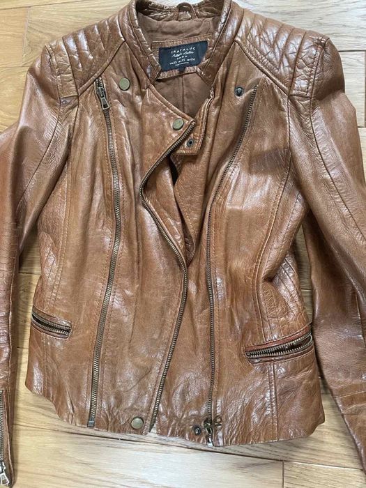 Шкіряна куртка кожанка косуха  xs s