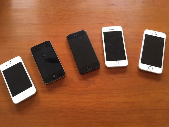 (Com avaria)  IPHONES  - Modelos: 4S - 5S - SE