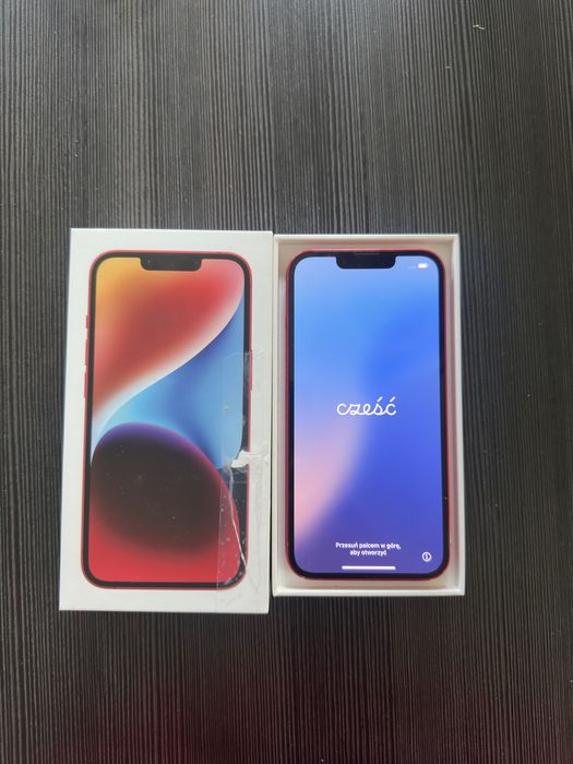 iPhone 14 Red 128 GB – 85% baterii, etui + szkło hartowane