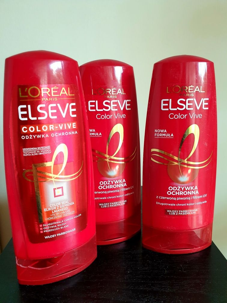 L'oreal Elseve odżywka włosy farbowane, pasemka 200ml. 3 szt.