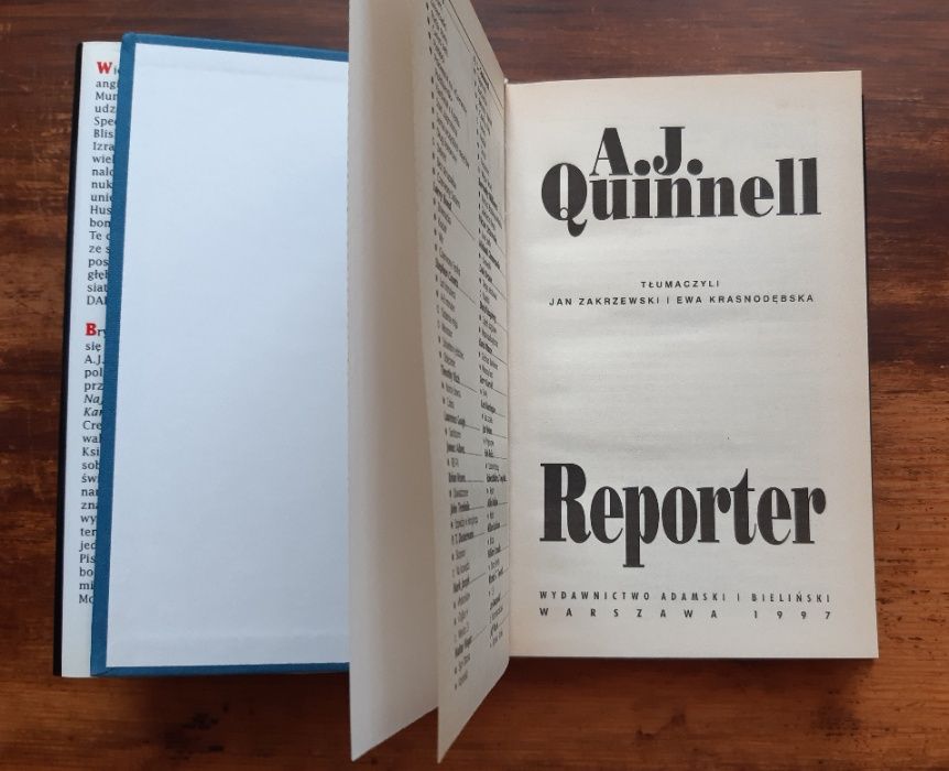 A. J. Quinnell. "Reporter" NOWA