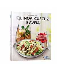 Livro de culinária "Cozinhar com Quinoa, Cuscuz e Aveia"