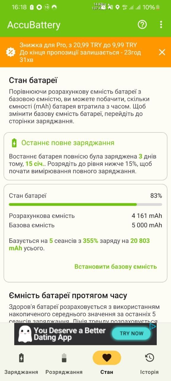 Акумулятор до Samsung S21 Ultra вживаний