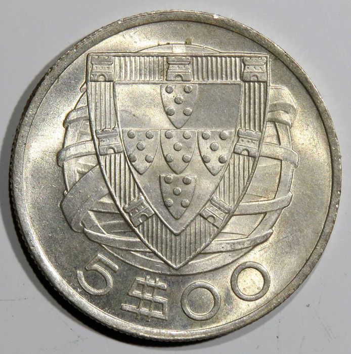 Republica Portuguesa - 5 Escudos 1933 Soberba - 45€