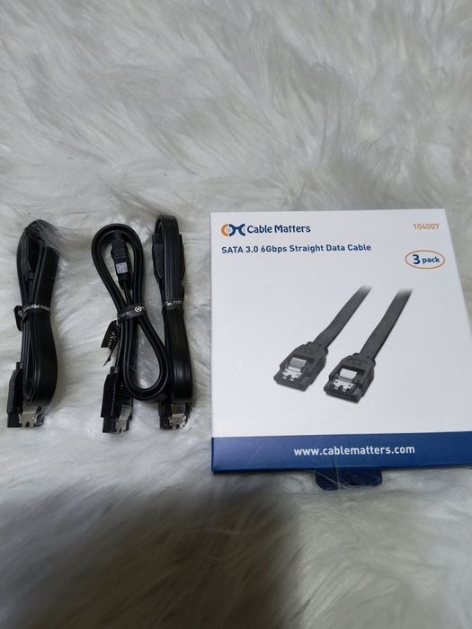 Przewód SATA 3.0 Cable Matters – zestaw 3 sztuki