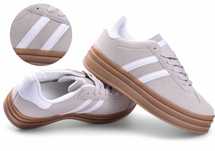 Buty Damskie Sportowe Sneakersy na platformie G Gazelee beżowe r.39