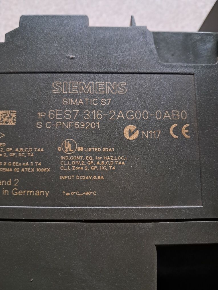Siemens simatic s7 sterownik cpu313 i cpu316-2 DP zestaw z kartami