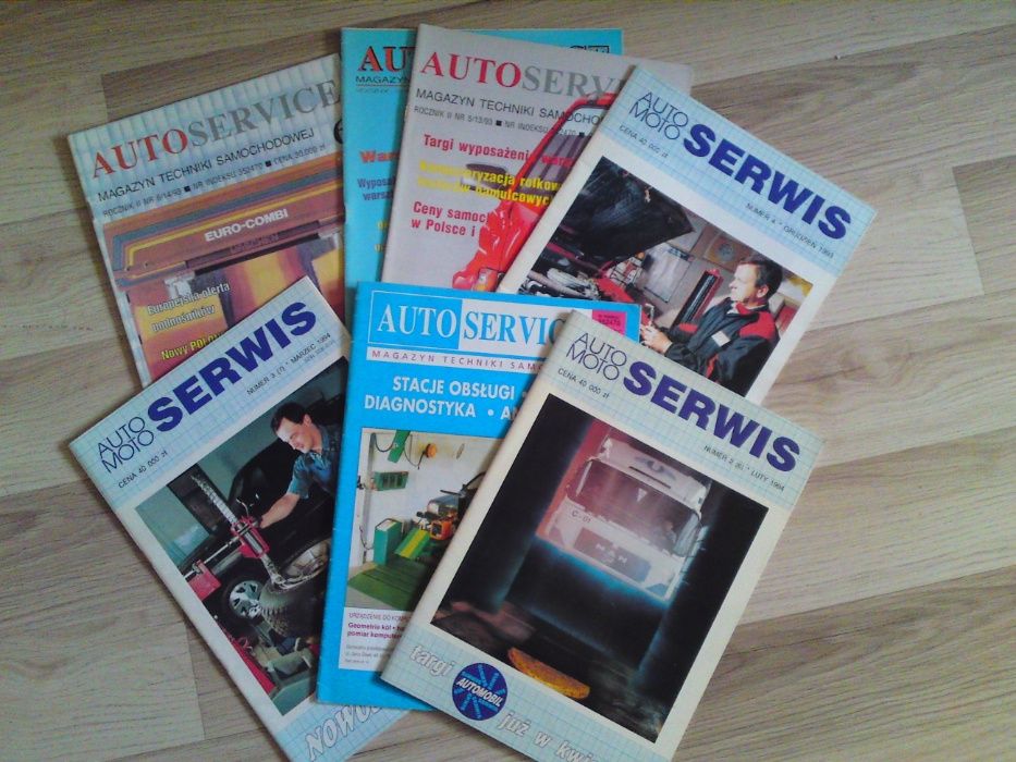 AutoSerwis 7 egzemplarzy z lat 1993-94