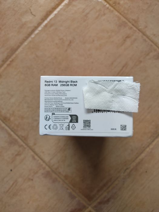 Redmi 13 preto camera 108MP 8GB/256GB embalagem selada