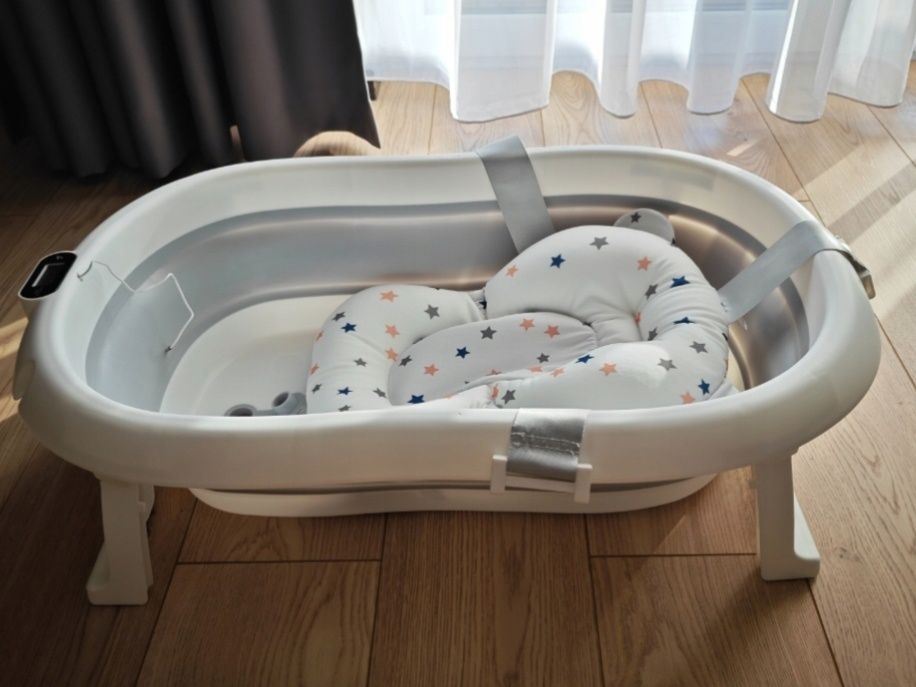 Wanienka Składana z Termometrem dla Dzieci + Poduszka