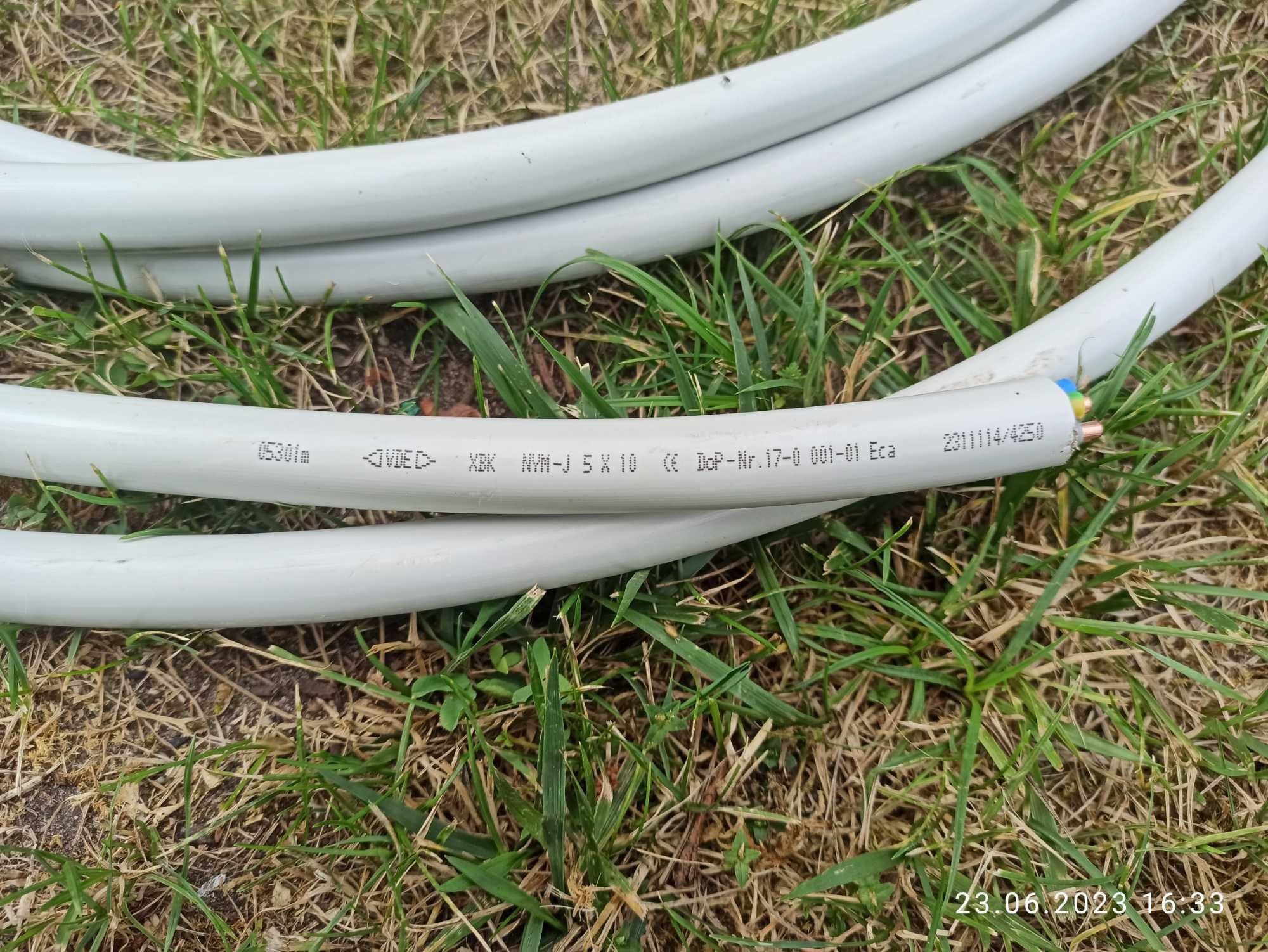 Kabel NYM 5x10 całość 10 metrów