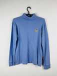 Niebieski sweter damski z golfem Ralph Lauren Petite rozmiar S fit M
