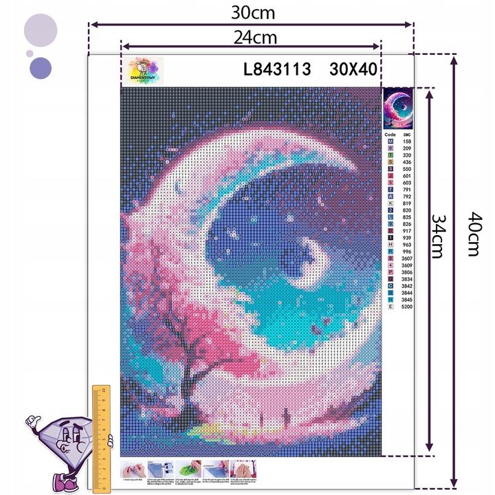 Haft Diamentowy Diamond Painting Mozaika Diamentowa 5d Dla Dzieci Natu