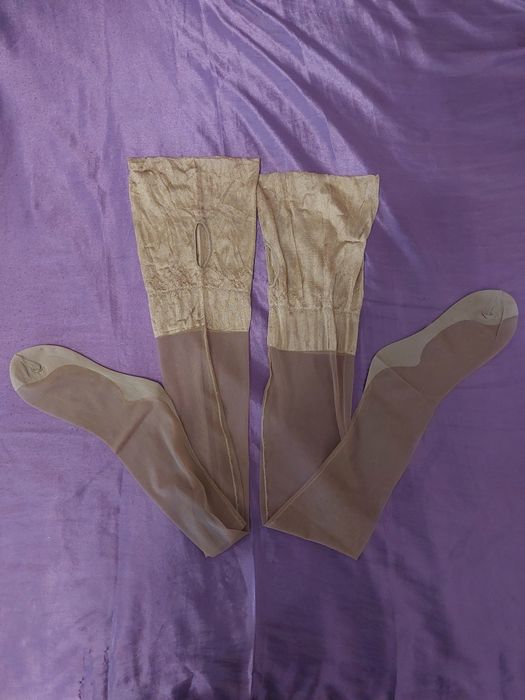 Pończochy damskie nylony 8 den vintage