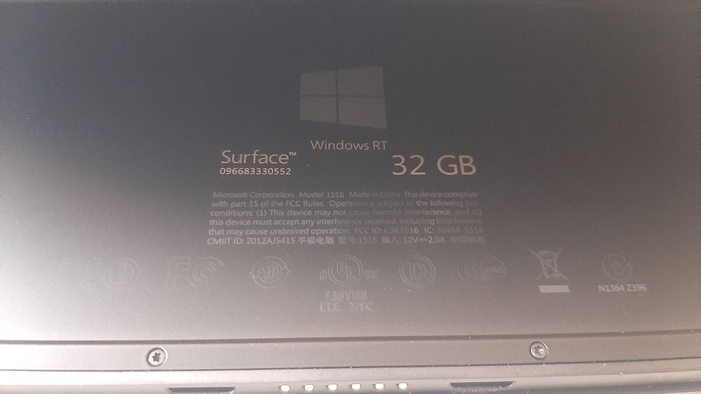 Tablet Microsoft Surface RT 32GB