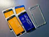 Szkło 9H do OnePlus 5 - pakiet, komplet, 4 sztuki + etui gratis