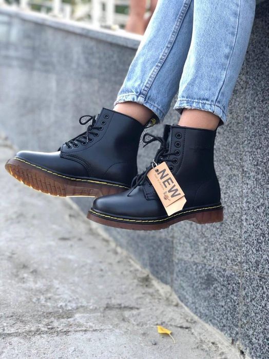 Ботинки женские Dr. Martens 1460 Black 11822006 Доктор Мартенс (МЕХ)