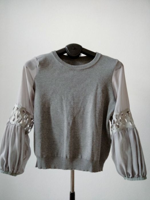 Кофта з шифоновим рукавом