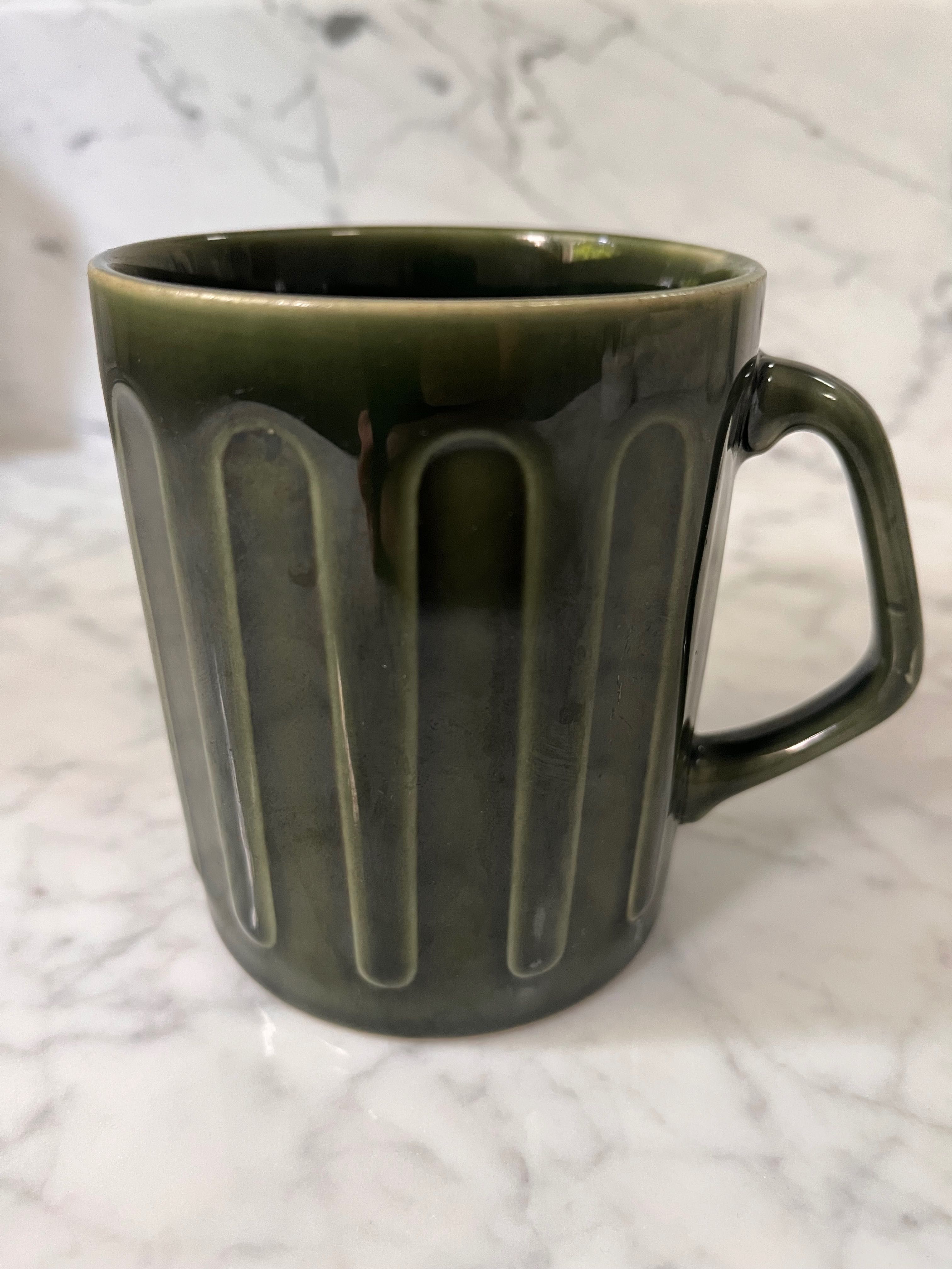 Kubek zielony porcelit Pruszków