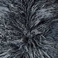 Skóra Owcza Grafitowa Długi Kręcony Włos PRODUCENT