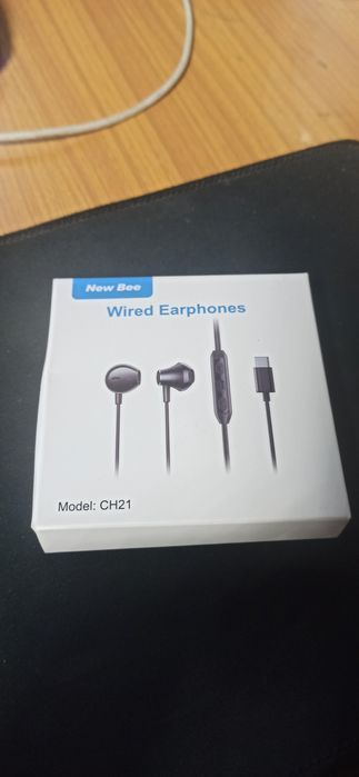 New Bee Słuchawki Usb C, Magnetyczne Słuchawki Przewodowe