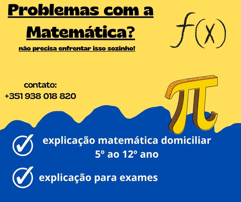 Explicaçoes de matemática Porto/Gaia a partir do 5º ano
