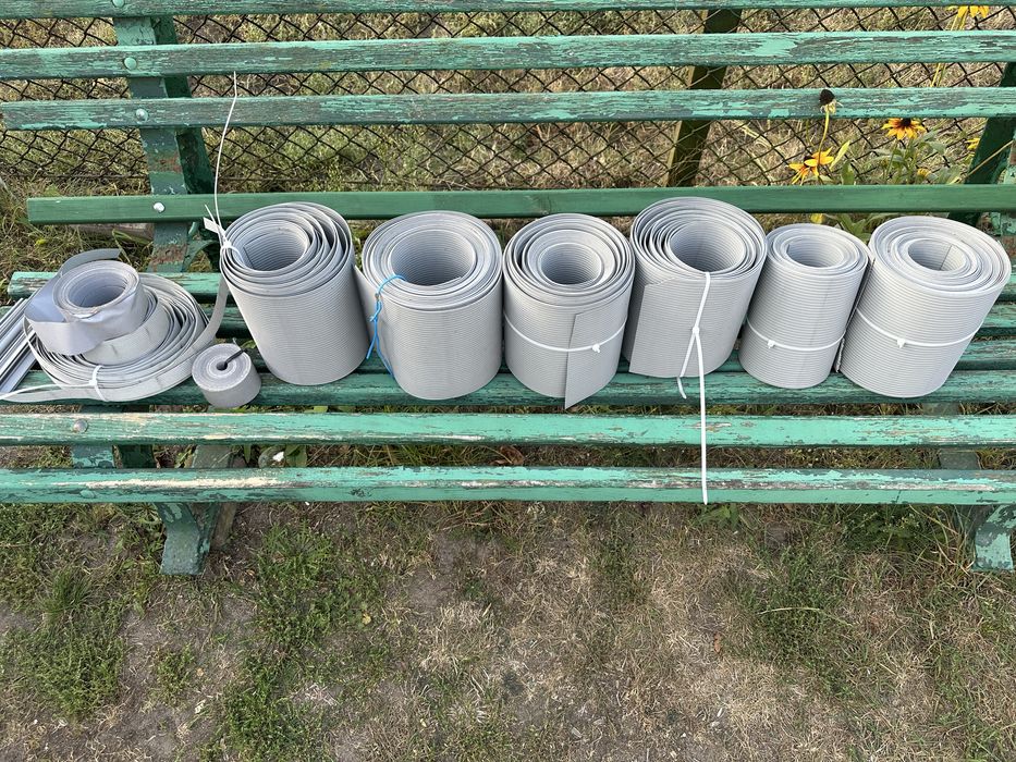 Taśma ogrodzeniowa szara