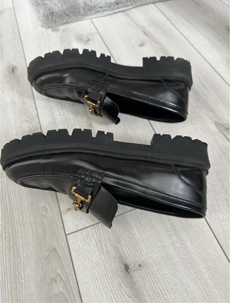 Шкіряні лофери massimo dutti