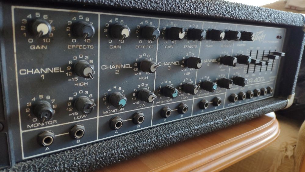 Peavey XR-400 mixer amp z kolumnami