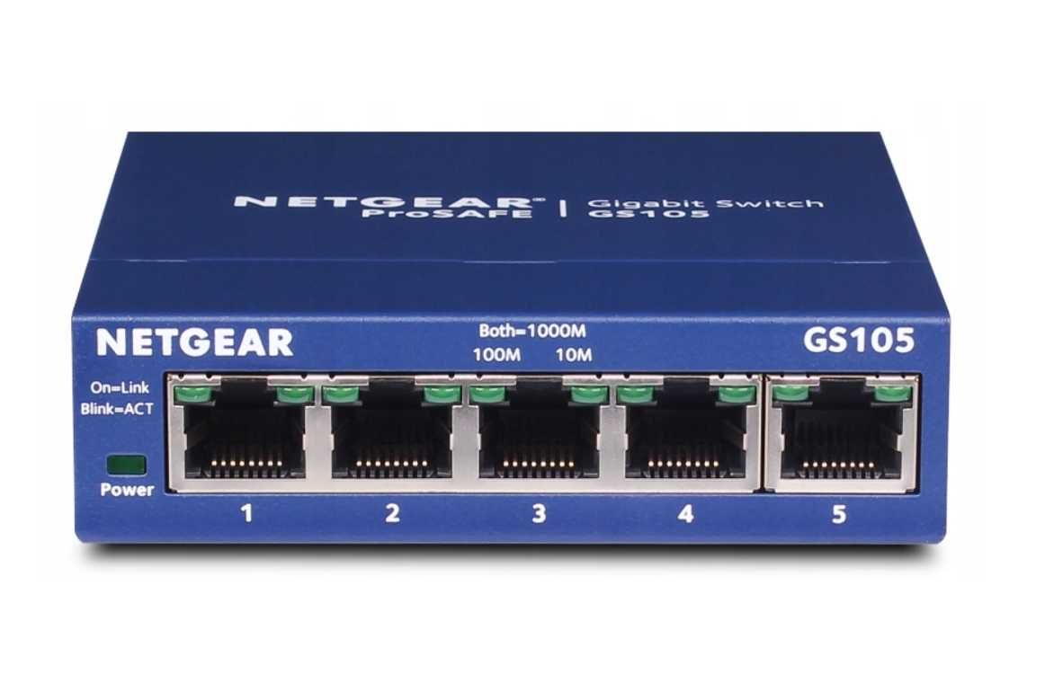 Switch Netgear GS105GE GIGABIT LAN 5x 1000Mb/s