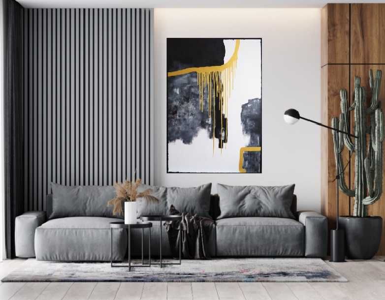 Obraz nowoczesny abstrakcja "LADY ELEGANT" 70cmx100cm