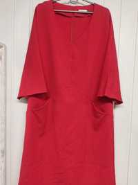 Suknia 5xl czerwona nowa