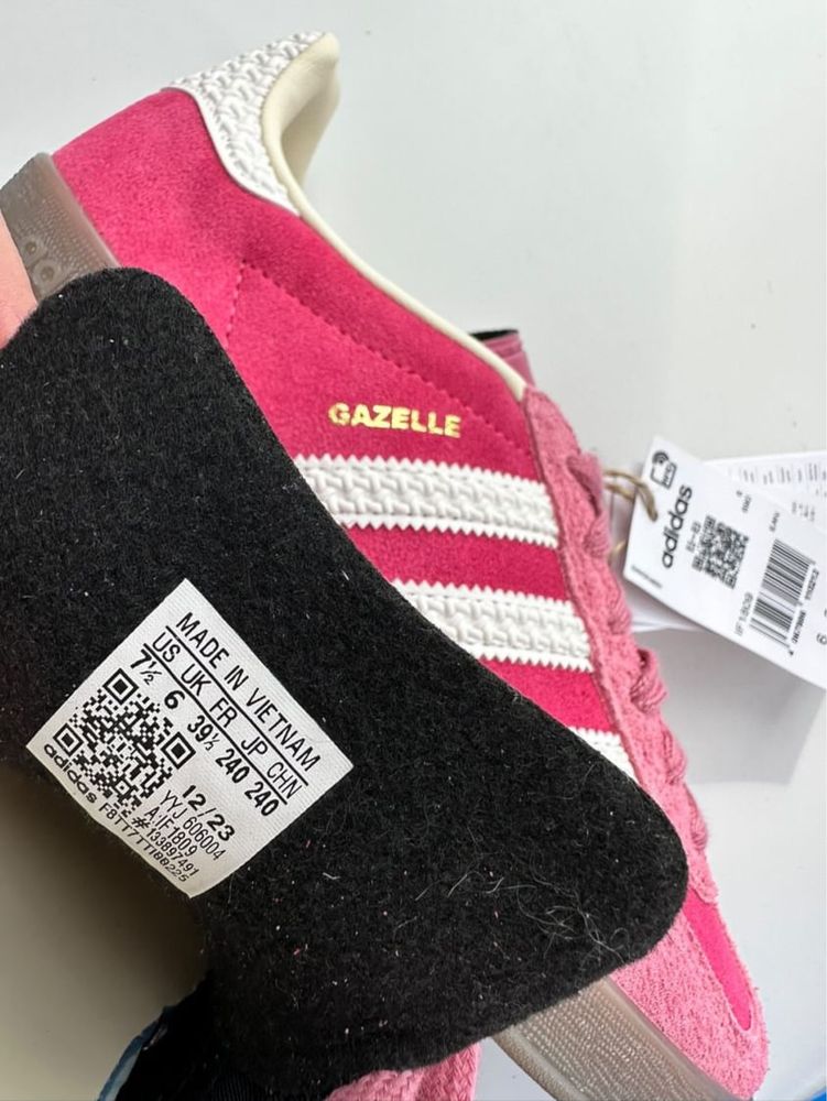 Adidas Gazelle Indoor Pink Cloud White IF1809 / Адідас Газелі Рожеві