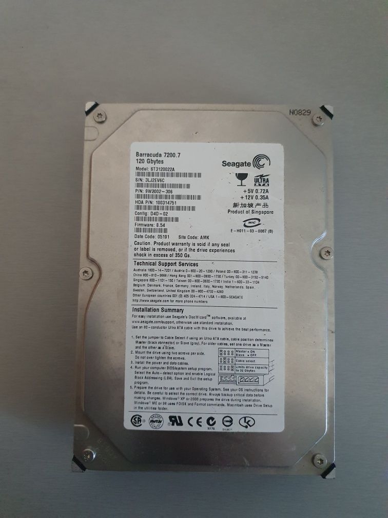 Seagate Barracuda 3,5" 120gb