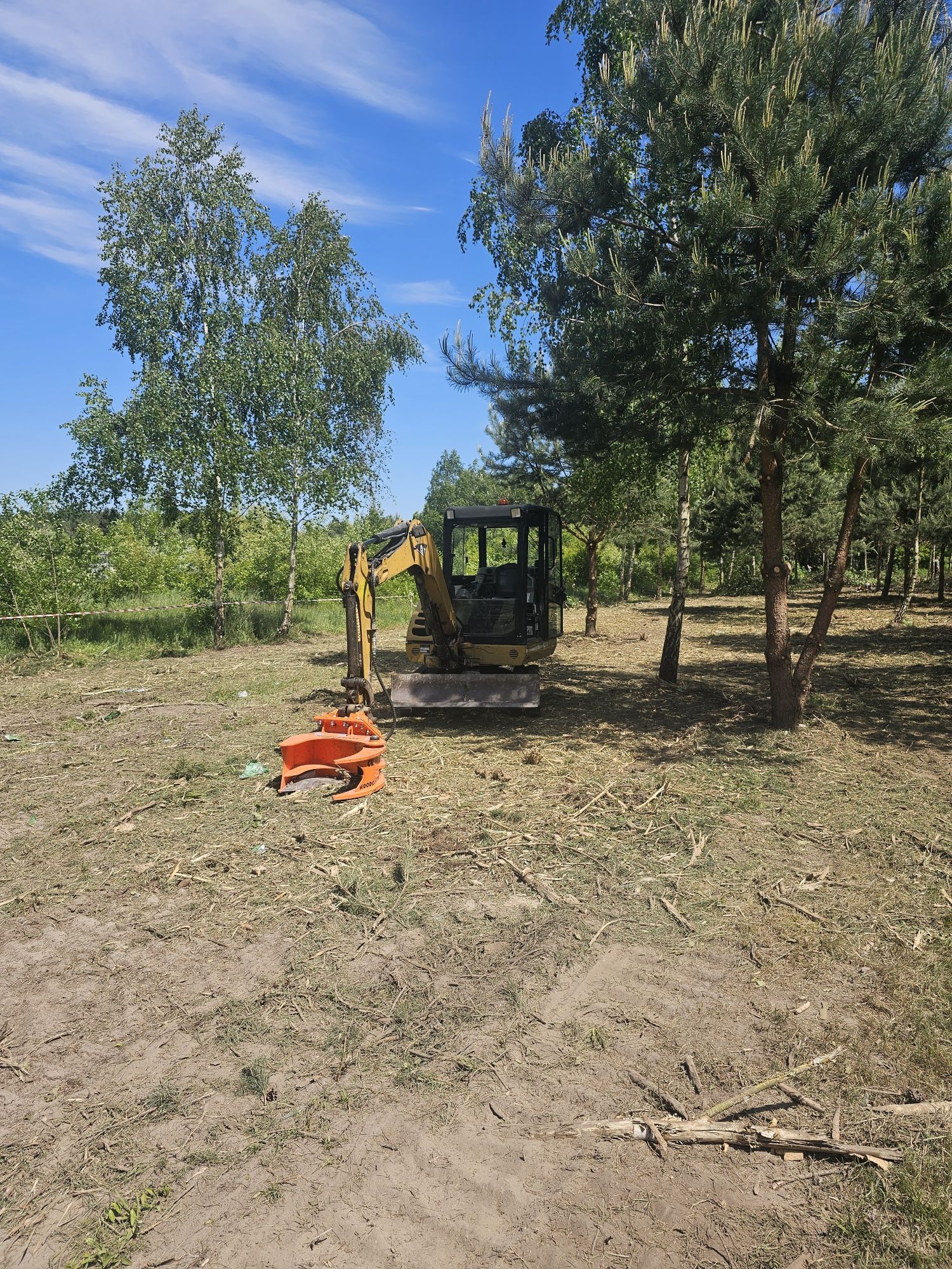 Mulczer leśny, karczowanie, mulczowanie.