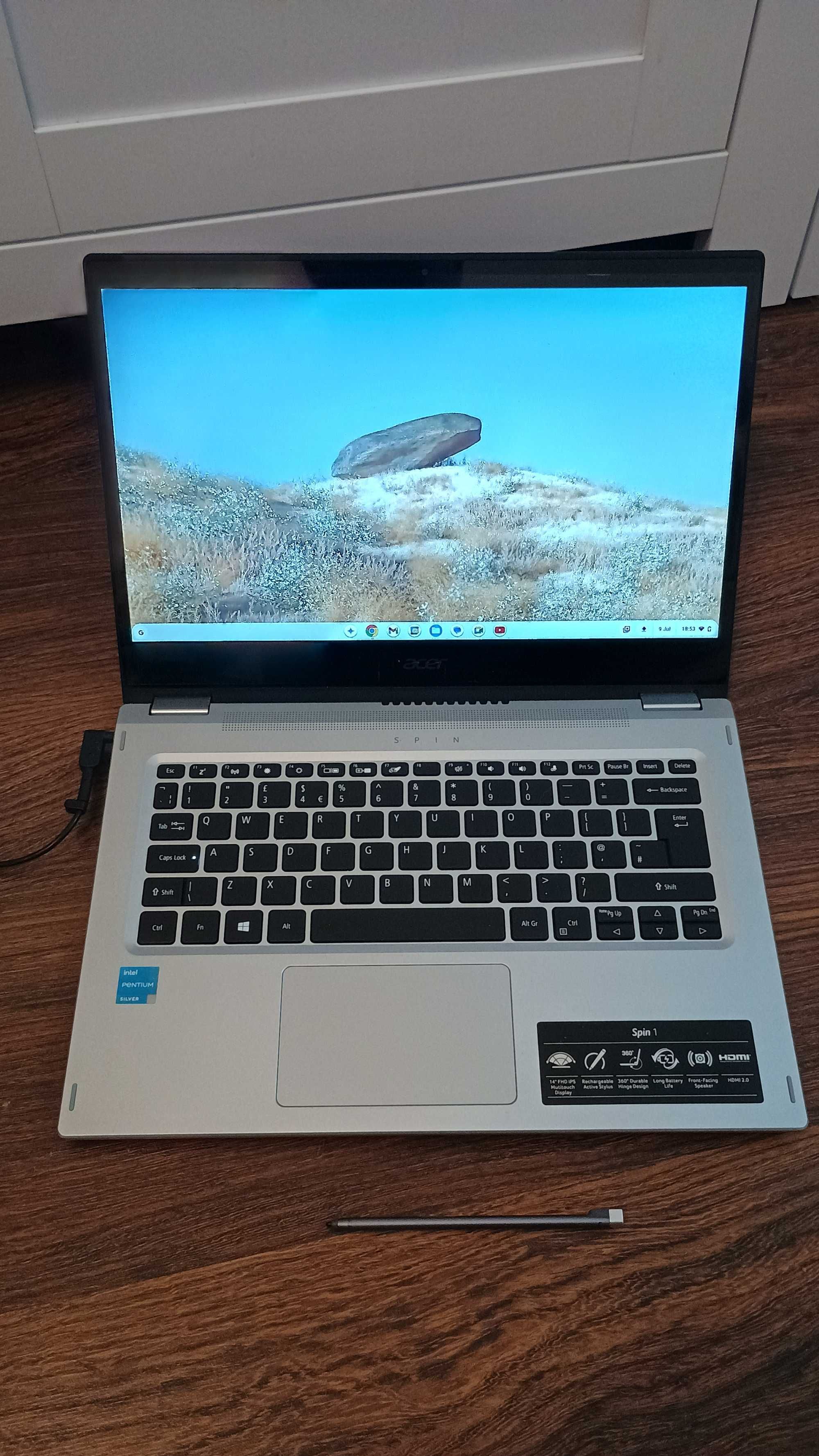 Acer Spin 1 Laptop, SP114-31N, Intel Pentium 2 w 1 Ekran dotykowy