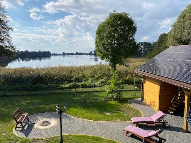 Wynajmę domki drewniane przy jeziorze w Wlkp. #sauna #balia
