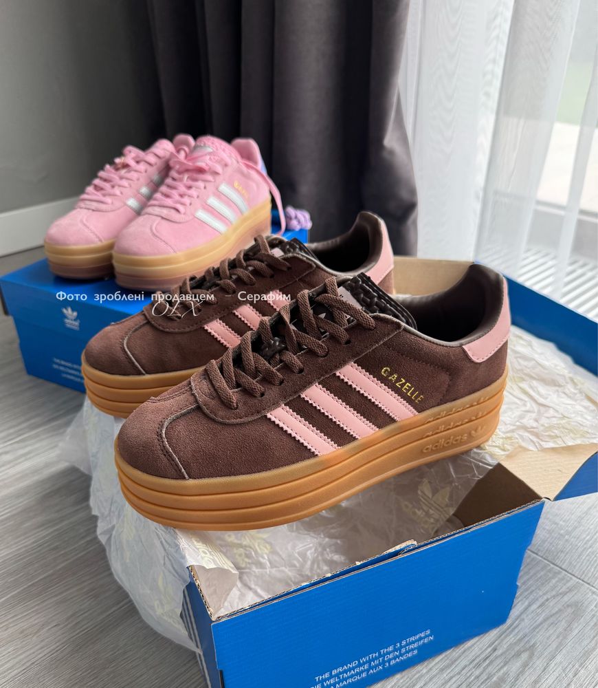 Оригинальные Adidas Gazelle Bold Icey Pink Auburn (NEW IN BOX)