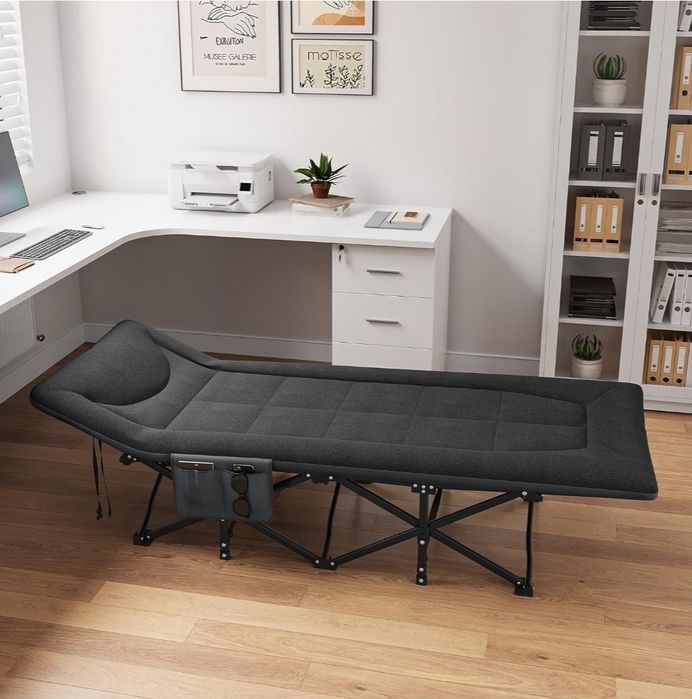 YITAHOME Łóżko polowe składane dla dorosłych, wytrzymałe łóżko kemping