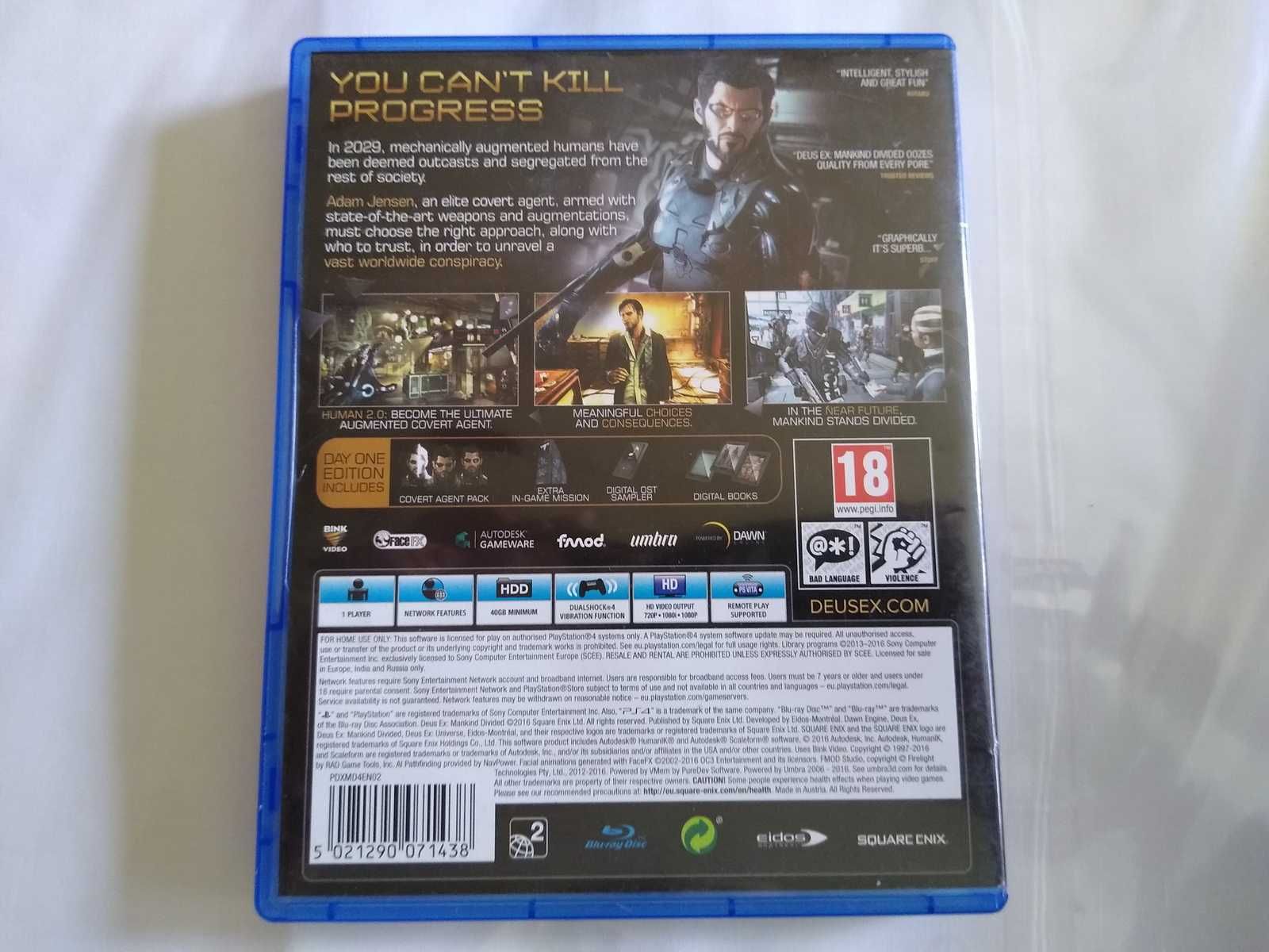 Deus Ex Ps4 wersja polska bez rys