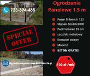 Z MONTAŻEM Ogrodzenie Panelowe Panele Furtki Na GOTOWO