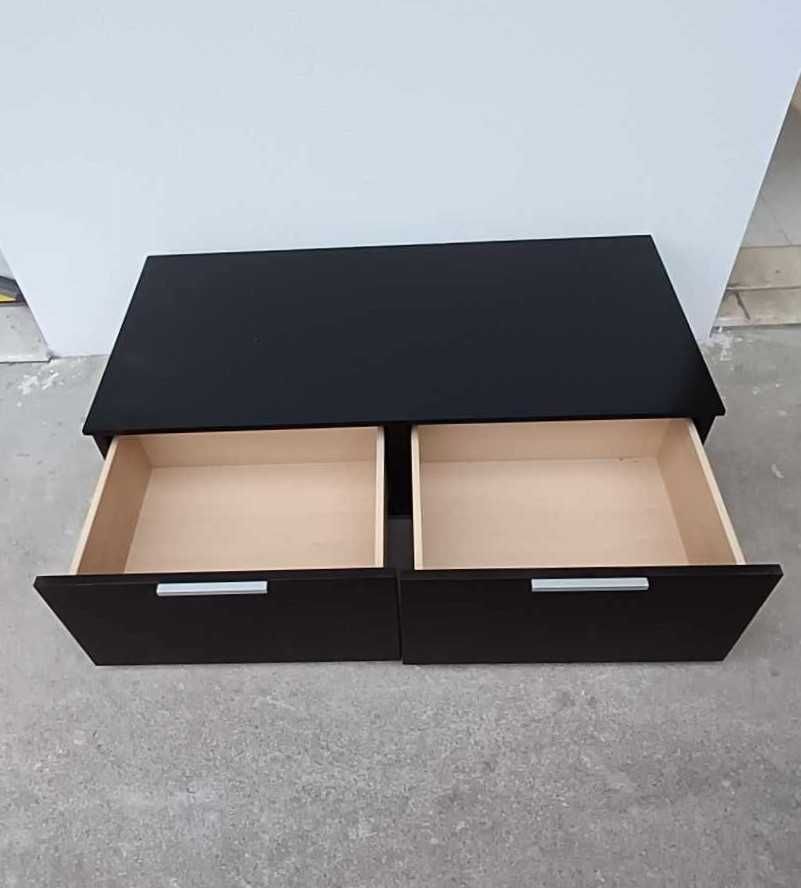 Móvel em Madeira Wengué com 2 Gavetas (Fabricante: Linha Recta)