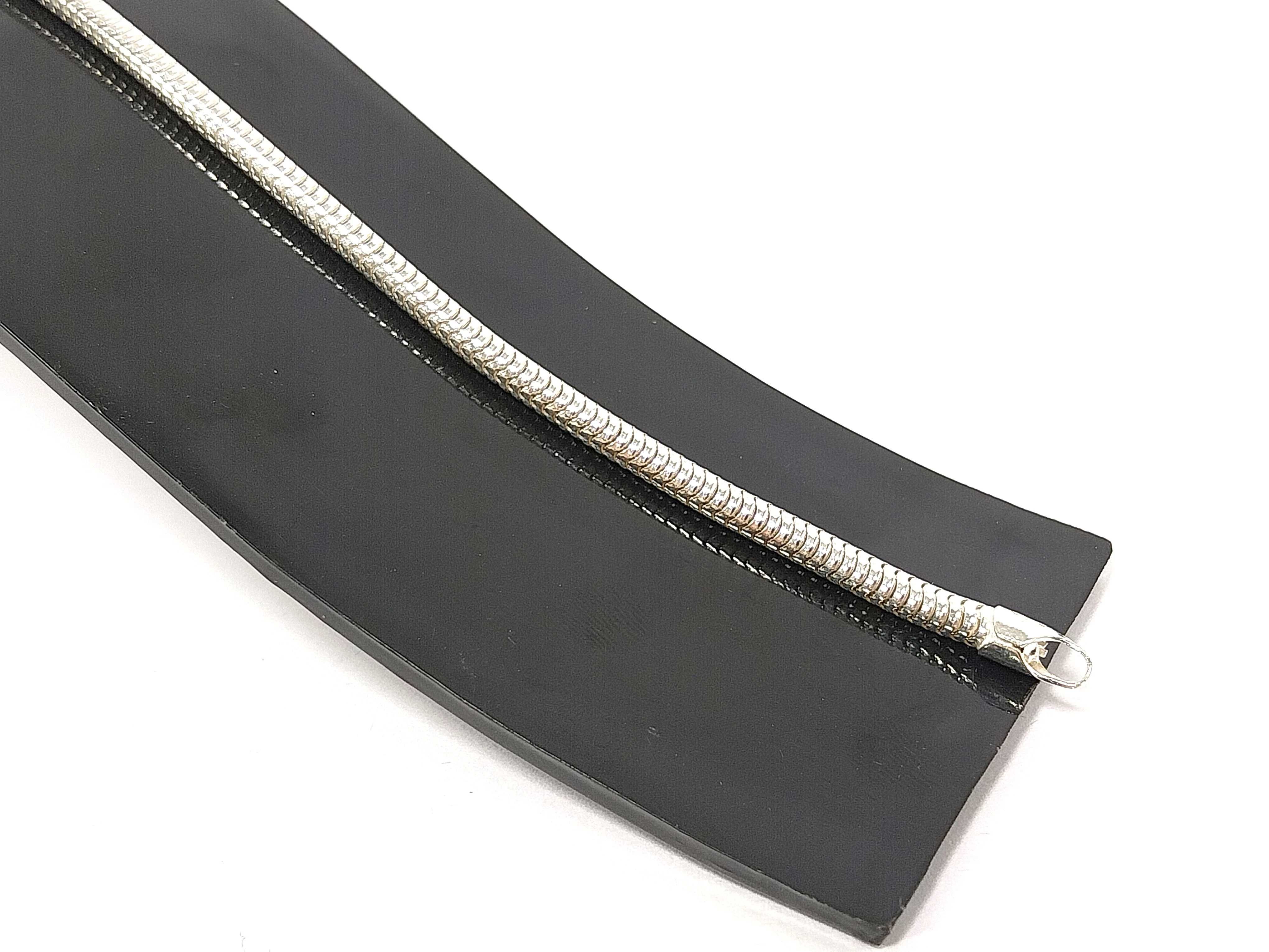 Srebro - wyrób jubilerski używany łańcuszek żmijka 925 21,18g dł.60cm